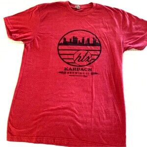 Karbach Brewing Co. Graphic Red Shirt Small